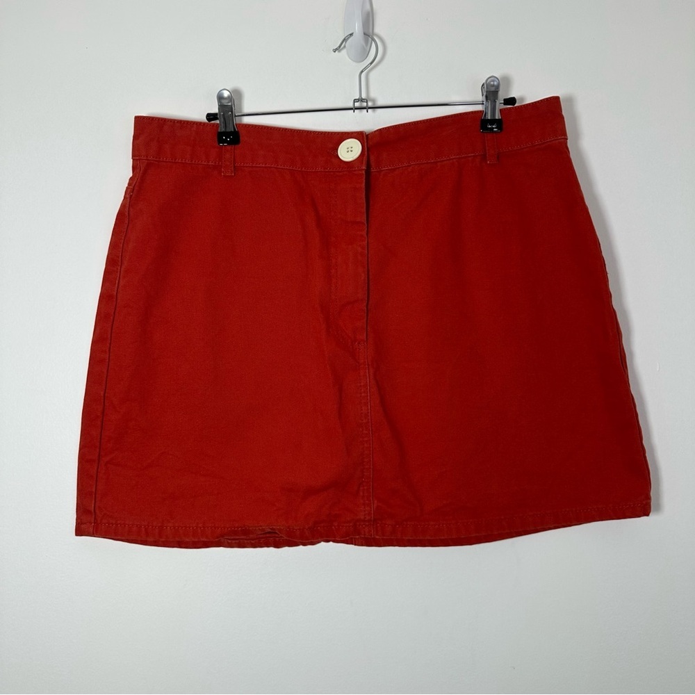 Urban Outfitters BDG Red Orange Mini Skirt Size XL - Picture 5 of 10